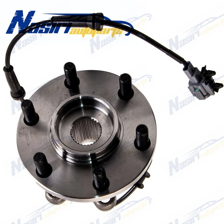 Front Wheel Bearing Hubs Assembly for Nissan Navara D40 D22 R51 Xterra Frontier Pathfiner ABS 4WD ONLY 515065 40202-5X00A
