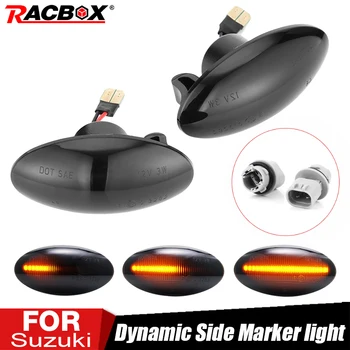

Smoke LED Side Marker Turn Signal Light Indicator Dynamic Amber Flowing Water Car Lights For Suzuki Swift Jimmy Vitara SX4 APV