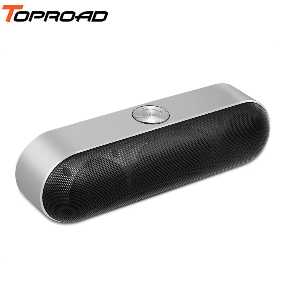 Bluetooth Колонка TOPROAD портативная беспроводная с микрофоном и поддержкой TF карт AUX FM