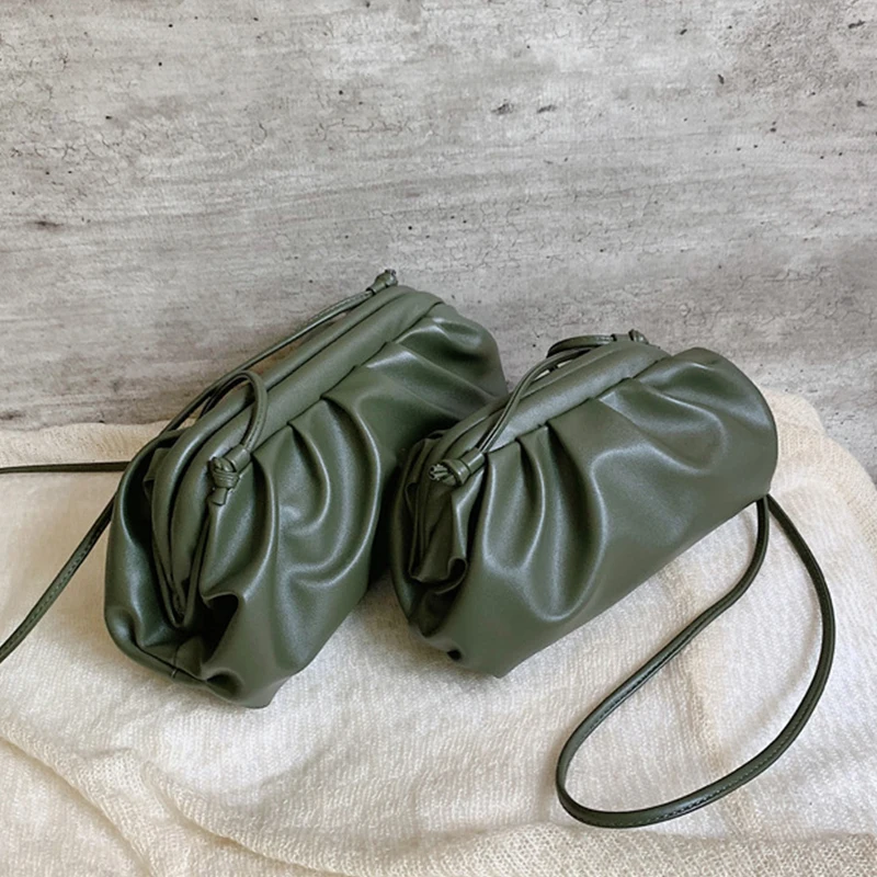 

Casual Hobos Envelope Bags for Women Messenger Bag Designer Dumpling Shaped Handbags Ladies PU Leather Shoulder Crossbody Bags