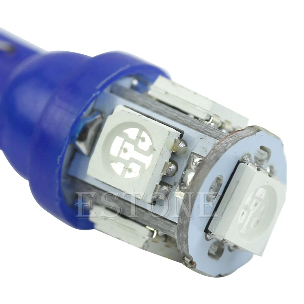 1 шт. T10 5 LED 5050 SMD 194 168 W5W синий свет клиновидная лампа ксеноновая Автомобильная