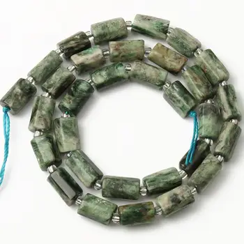 

8x11mm Natural Faceted Euchlorite Kmaite Stone Beads Cylinder Loose Spacer Beads for Jewelry Making Diy Bracelet Accessories