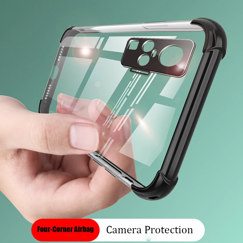 

Airbag Shockproof Case for VIVO X50 Pro Case VIVOX50 Camera Lens protection for VIVO X50 Pro Plus Air Cushion Plating TPU Case
