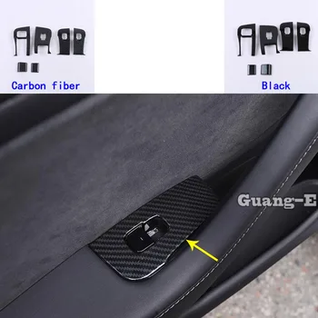 

For Tesla Model 3 Model3 2018 2019 2020 Car Sticker Panel Trim Frame Lamp Inside Inner Door Window Glass Armrest Switch 6pcs