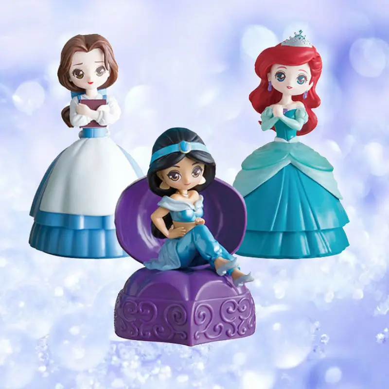 

Princess Capchara Doll Belle Ariel Jasmin Miniature Figure Egg Dolls Kids toy