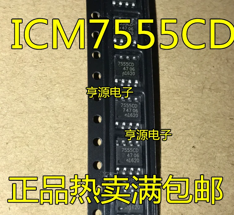 10 шт. ICM7555 ICM7555ID 7555 CD ICM7555CD SOP8 патч часы в реальном времени IC чипы | Электронные