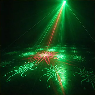 Remote control red green blue strobe laser light with LED strobe effect Red and green stage light