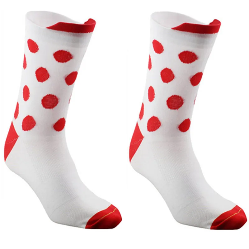 Bmambas новые носки для велосипедистов унисекс мужские уличные крепления спортивные износостойкие велосипедные носки для шоссейного велосипеда носки для бега баскетбола - Цвет: red