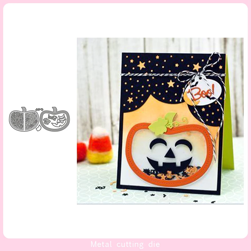 

Halloween Pumpkin Card Metal Cutting Dies for DIY Scrapbooking Photo Album Decorative Embossing Paper Card Crafts Die Cut 2019
