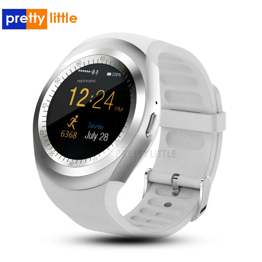 

PRETTYLITTLE Y1 Smart Watch Round Bluetooth SIM Card Smart Watch Remote Camera Controls Female Male Fitness Pacemaker