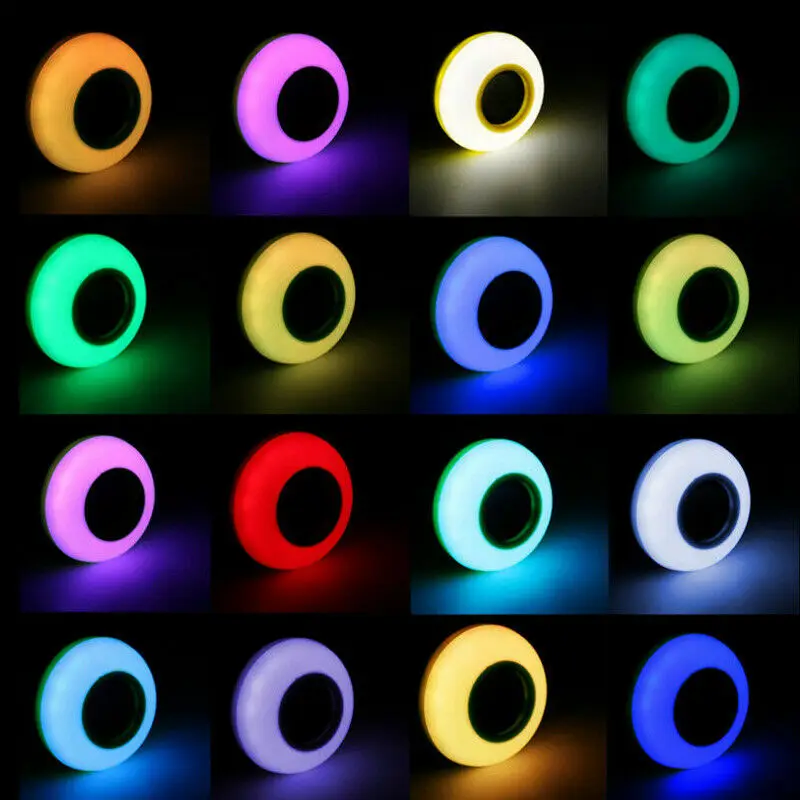 Новинка Горячая Мини Bluetooth лампа E27 12 Вт RGB светодиодный Bluetooth Drahtlose Fernbedienung Musik Lautsprecher Birne