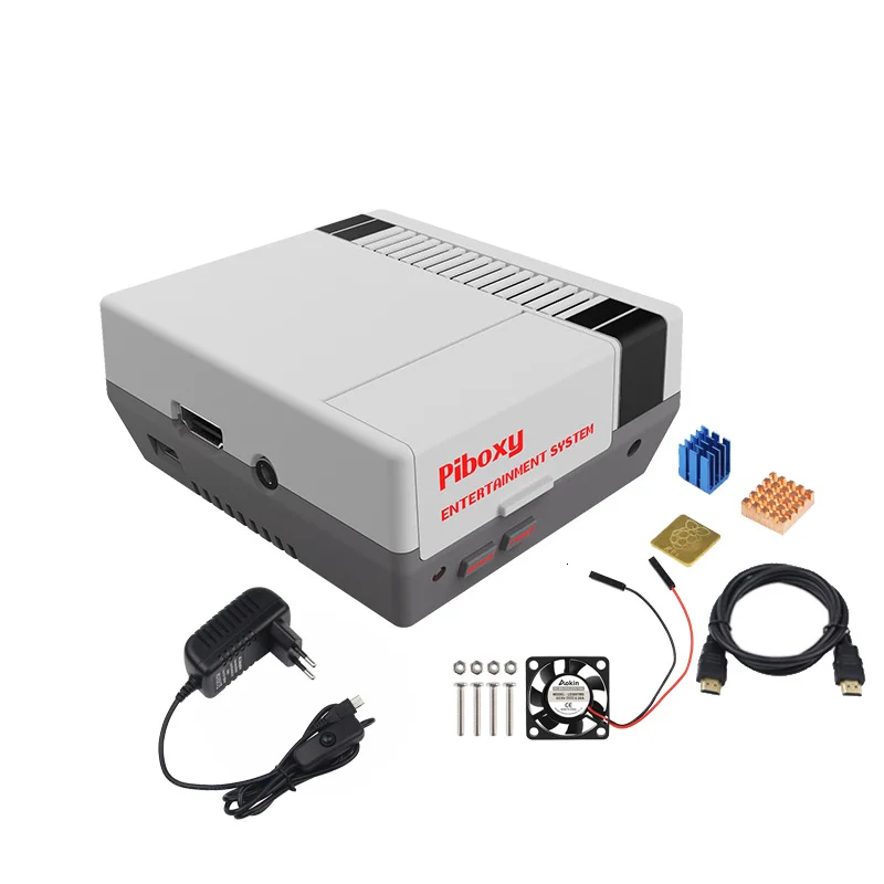 Чехол Piboxy NES NESPi для Raspberry Pi 2B 3B+ 3B с ИК-пультом дистанционного управления, функциональная кнопка выключения питания для Retropie