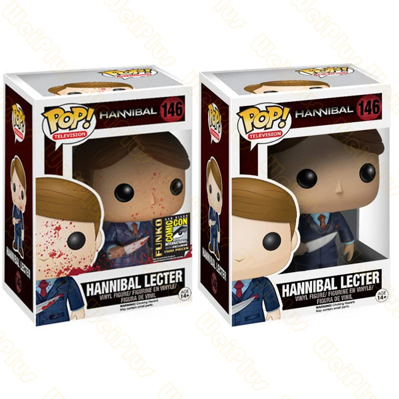 FUNKO POP Ганнибал 146 # Lecter виниловые экшн фигурки brinquedos коллекционные модели игрушки
