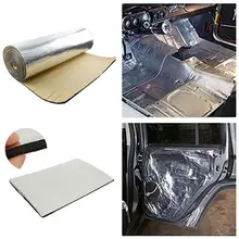  50*50/100cm Sound Heat Proofing Underlay Auto Fender Insulation Mat Waterproof 5mm Thick Aluminum Fiber Muffler Cotton Deadening 