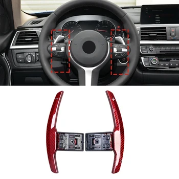 

Red Carbon Fiber Steering Wheel Shift Paddle For-BMW F21 F22 F32 F30 F02 F80 F11 F06 F20 F23 F10 F12 F26 F15 M3 4 5 6