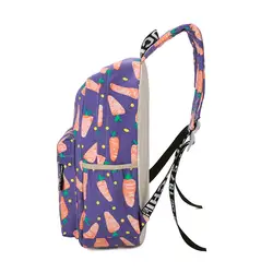 Набор из трех предметов с морковкой, тканевая школьная сумка, многофункциональная школьная сумка, повседневный рюкзак, сумка для