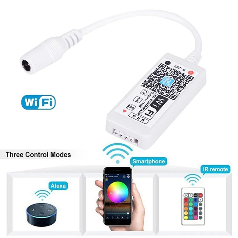 Wifi RGB Диммер контроллер Светодиодный wifi контроллер RGB контроллер Регулируемый 5050 3528 умный мини домашний декор