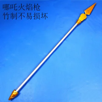 

Bamboo Nezha weapon flame spear boy's gift for kids toys cosplay prop children swords
