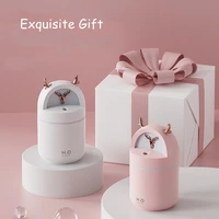 280ML Cute Deer Air Humidifier Aroma Essential Oil Diffusor Ultrasonic USB Fog Sprayer Home Office Purifier with Colorful Lights 2