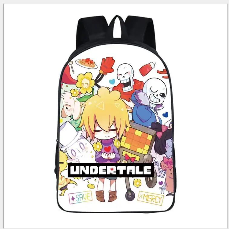 Рюкзак с принтом «Undertale» для мальчиков и девочек, школьные сумки для молодых мужчин и женщин, повседневный рюкзак, детский рюкзак, рюкзаки на плечо, подарочная сумка - Цвет: 13