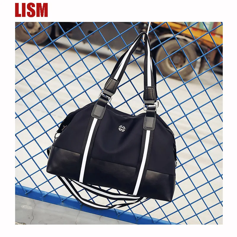 

LISM Europe And The United States Men And Women Travel Shoulder Bag Sports fitness Bag Outdoor Folding Waterproof Luggage Bags