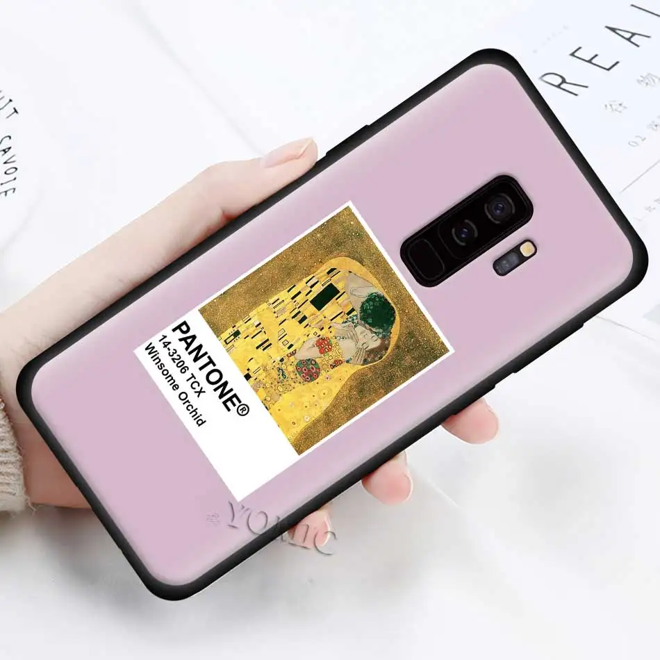 Мягкий чехол для samsung Galaxy S10 5G S10e S9 S8 Plus S7 Edge Note 8 9 10+ черный силиконовый чехол для телефона Van Gogh Pantone