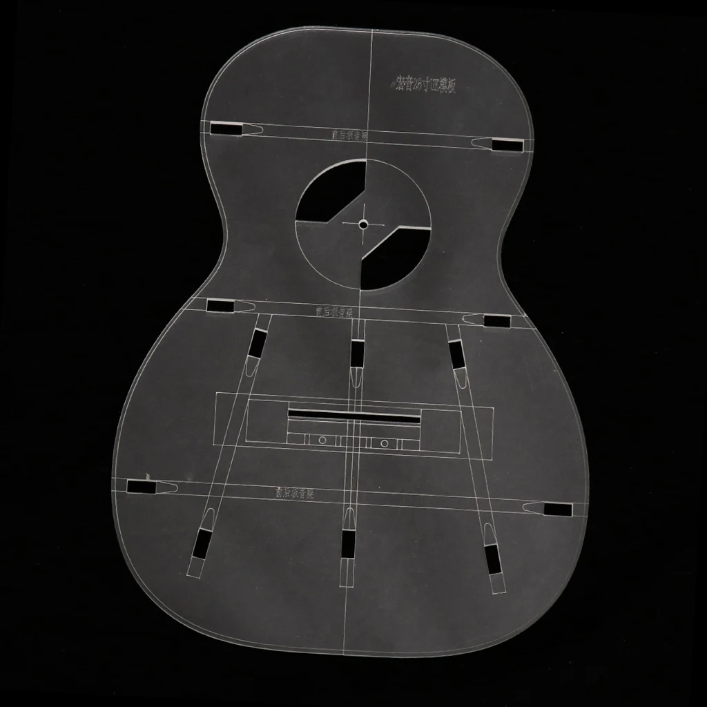 26inch Mini Guitar Body Template 3mm Thickness Ukulele Uke Made