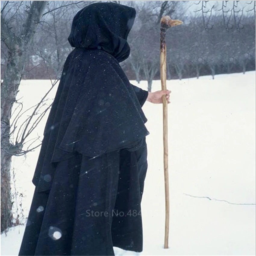 Najtaniej Średniowiecze czarodziej Cosplay kostiumy dla dorosłych Halloween karnawał Party występ na scenie Vintage średniowieczny mnich długie szaty