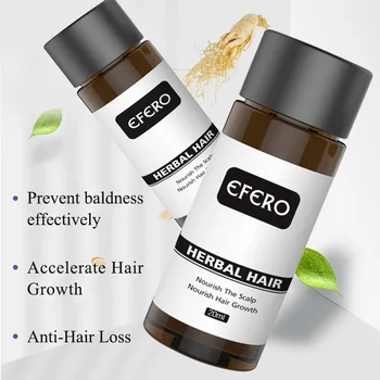 

Powerful Hair Growth Essence EFERO Hair Loss Products Essential Oil Baldness Treatment Preventing Hair Loss Hair Care Grow 20ml