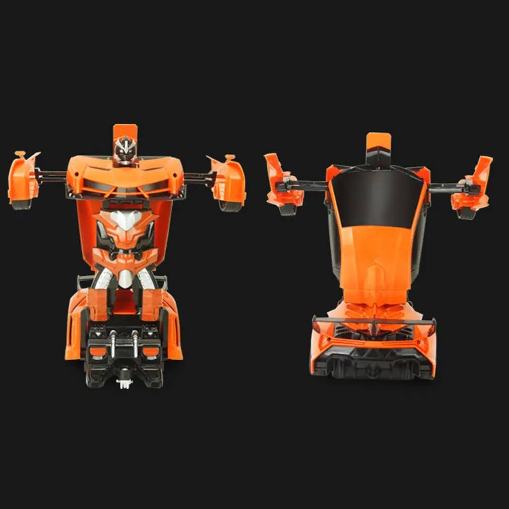 RC Car Transformation Robots Sports Vehicle Model Robots Toys Wireless Charging Cool Deformation Car With Battery RC Model Toy