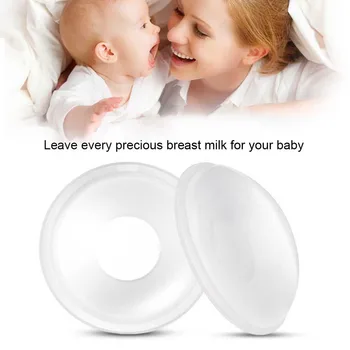 

2pcs Nursing Mom Nipple Home Correcting Cups Breast Shell Portable Milk Saver Tool Easy Clean Travel Soft Leakproof Reusable
