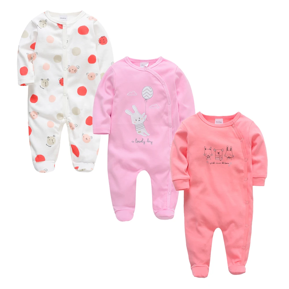 Новинка, 3 4 шт./партия, одежда для маленьких девочек, roupa de bebes, одежда для маленьких мальчиков, комплект одежды для малышей с рисунком, хлопковый комбинезон для новорожденных 0-12 месяцев - Цвет: 423837