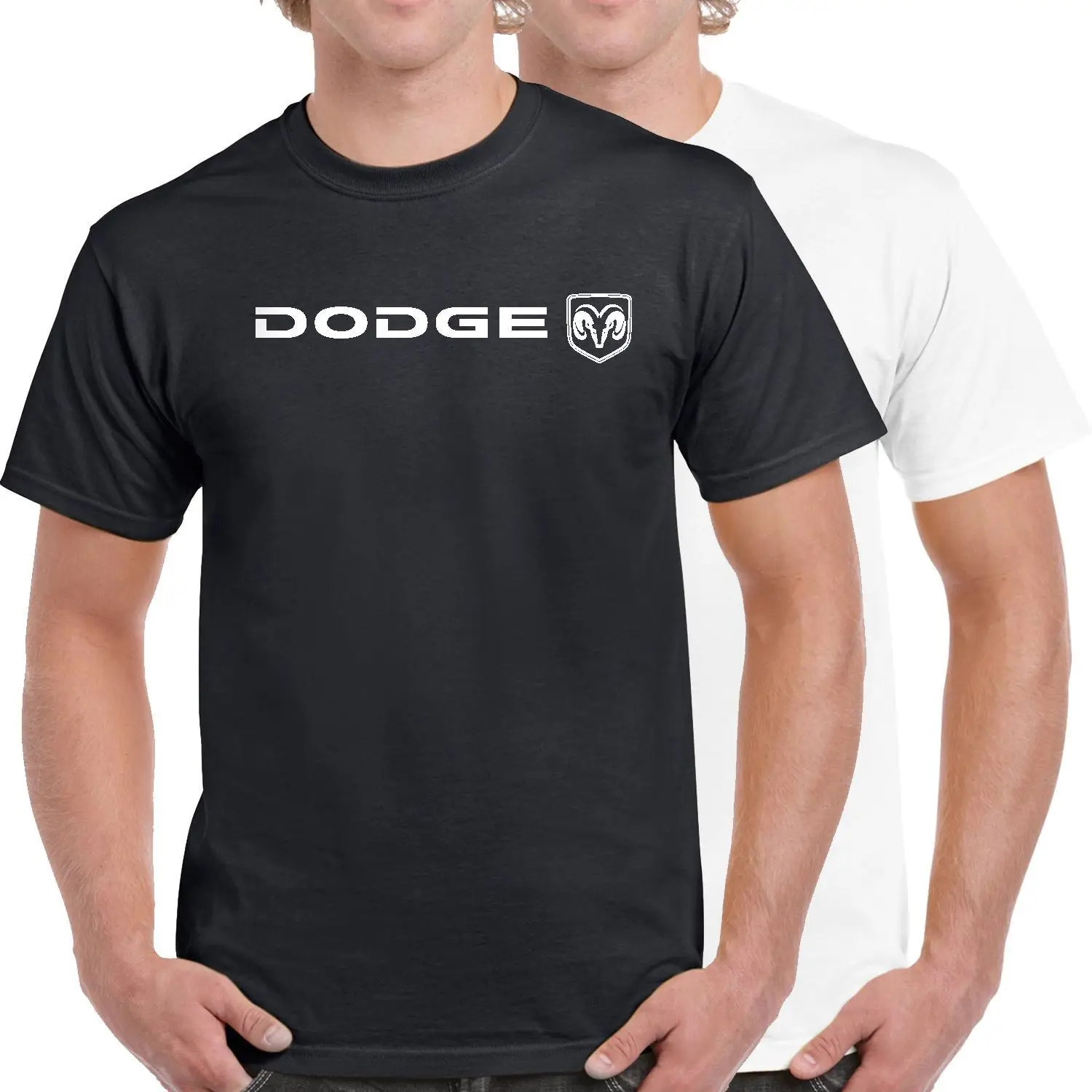 Dodge Logo 100% Cotton T-Shirt | Мужская одежда