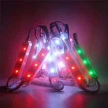 20 шт./лот DC12V 2811 Чип WS2811 пикселей цифровой светодиодный модуль полосы SMD 5050 клейкий Светодиодный модуль для вывески, магазина баннеров, ярче