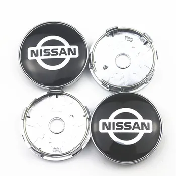 

4pcs 60mm Wheel Center Hub Caps Car Emblem Badge Logo Wheel Center Cap For Nissan Nismo X-trail Almera Qashqai Tiida Teana