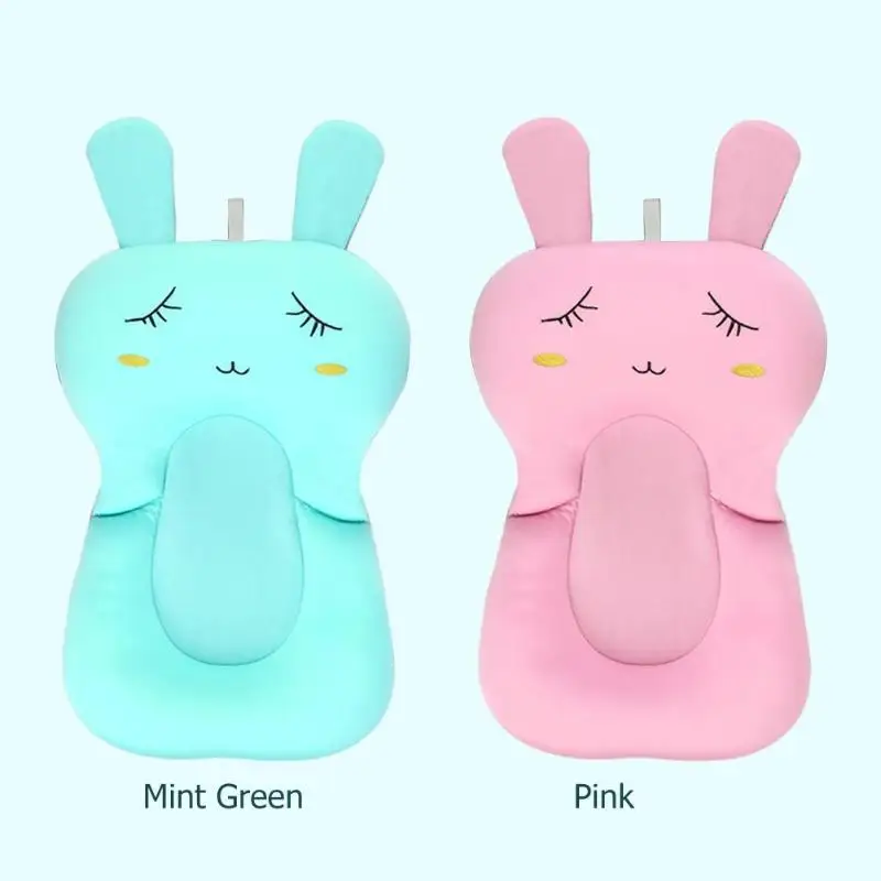 Non-Slip Bathtub Mat for Newborn Baby Portable Baby Shower Bath Tub Pad Infant Safty Air Cushion Bed Shower Accessories