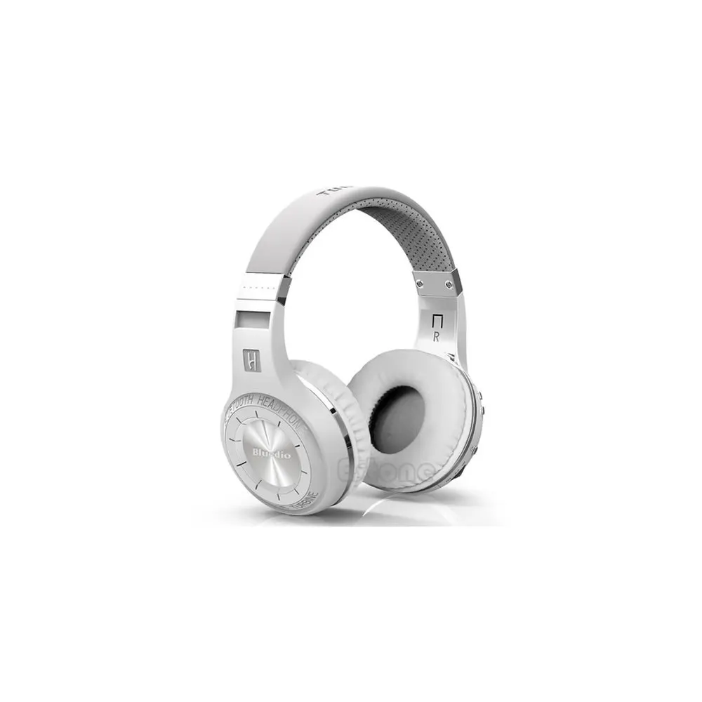 Новые Беспроводные стереонаушники Bluedio Hurricane H Bluetooth 4,1 - Цвет: white