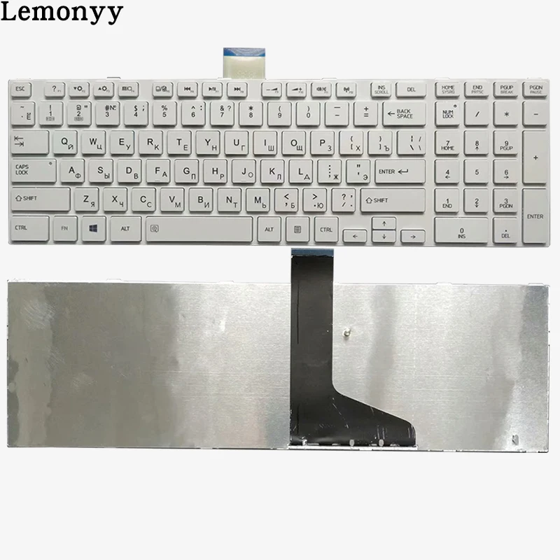  Russian for TOSHIBA C850 C855D C855 C870 C870D C875 L875 L950 L950D L955 L955D RU keyboard white