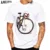 Fixed Gear Bicycle Cyclist Painting T-Shirt New Summer Men Short Sleeve Road Bike Sport Lover White Casual Boy Tees Vintage Tops 17