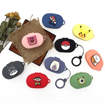 

Cute Silicone Case for Xiaomi MI Redmi AirDots Case Wireless Bluetooth Earphone Case Headset Shell With Hook for Redmi Airdots