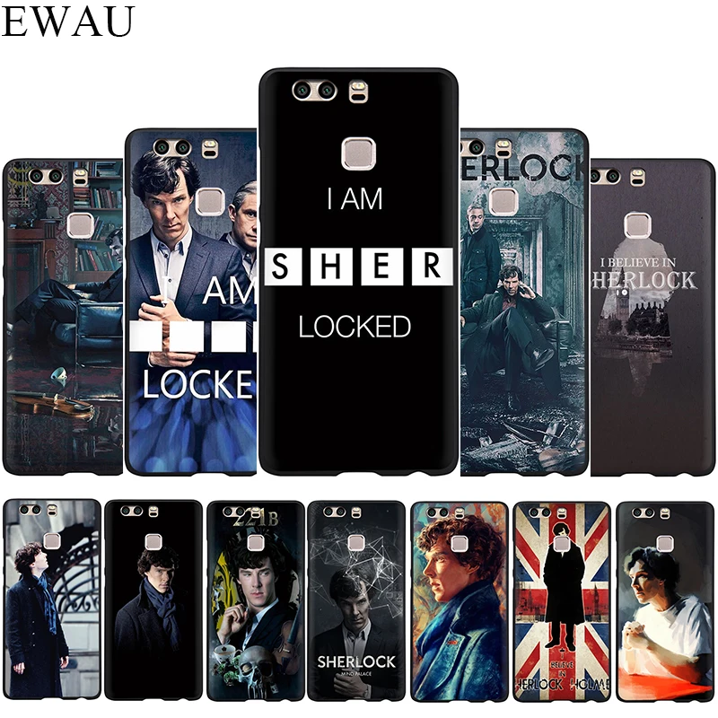 Силиконовый чехол для телефона с детективом шерлоком Холмсом Huawei P8 P9 P10 P20 P30 Lite Mini