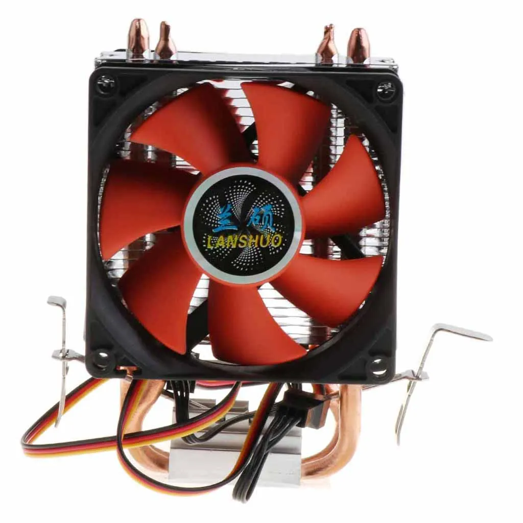 

DC 12V Dual-Tower Quiet CPU Cooling Fan Desktop CPU Cooler with 3 Pin Connector Cable Wire