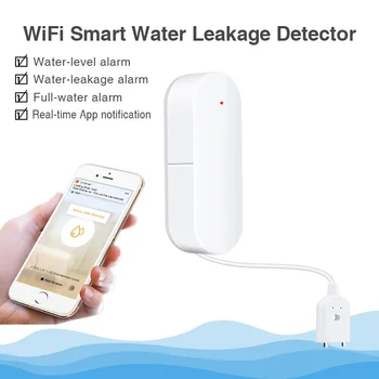 

WIFI Water Leakage Alarm Detector Wireless Water Leak Sensor Water Level Detector Alarm Sensor Home Smart Remote Notification