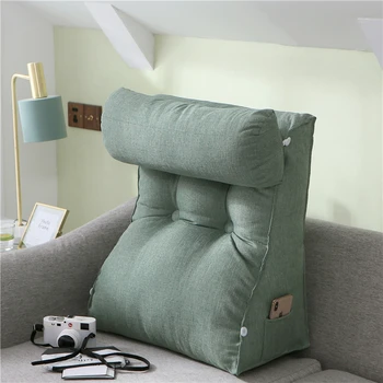 

Big Triangle Sofa Cushion Backrest Pillow Bed Waist and Neck Cushion Bag Chair Chair Cushion Meditation Cushion Gift