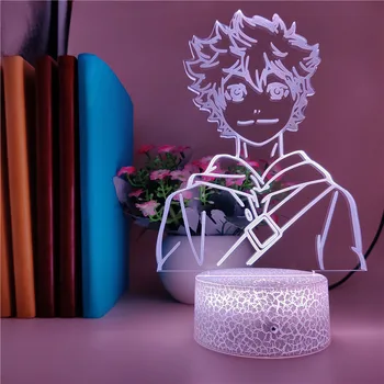 

Bizarre adventure Child Bedroom Decor 3D Colorful Remote Control Night light Creative Lamp Christmas Gift Commission новый год