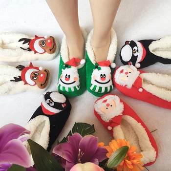 

Christmas Warm Socks Soft Anti-slip Thick Floor Socks Thermal Socks Slippers For Women Christmas Gift Sock