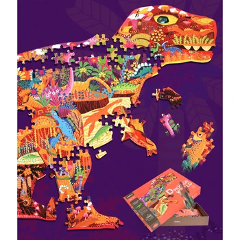 

Animal Puzzle Kids Toy 280 Pieces Dinosaur Creative Jigsaw Puzzle Early Education Toys For Boy Girl 5 Up Years Old