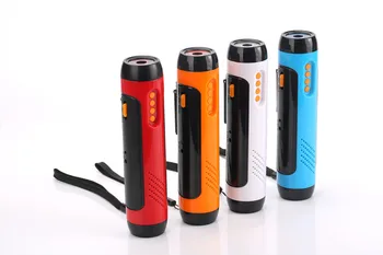

EMD KONI outdoor flashlight, multi-function charging, hand-cranked power rechargeable light with FM alarm function
