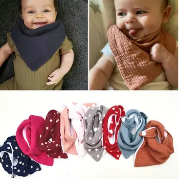 

Girls Boy Girls Bibs Baby Bibs Dot Triangle Saliva Towel Waterproof Burp Cloth Feeding Infant Things Newborn Scarf Baby Stuff