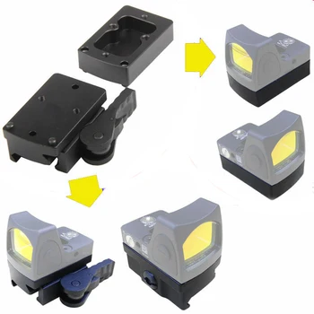 

Tactical RMR Red Dot Sight Scope Mount QD Quick Release Detach Base Adapter For 20MM Weaver Rail Airsoft G17 Hunting Accessories